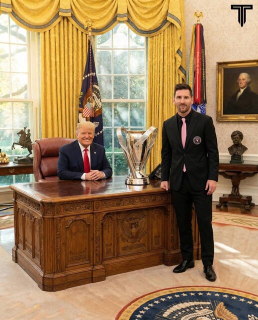 مسی و ترامپ 