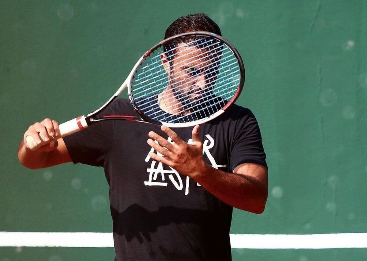 تمرین مشترک امیر جدیدی با یک استقلالی
