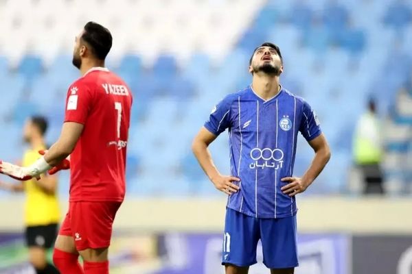 استقلال 0 - الحسین 1/ سکته آبی ها با شلیک 30 متری ابوجلبوش
