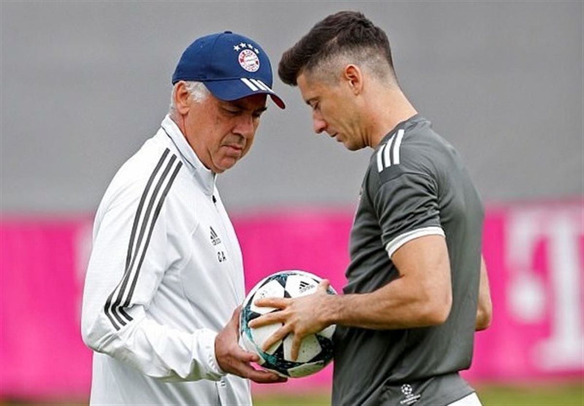 لواندوفسکی: آنچلوتی مربی فوق‌العاده باتجربه‌ای است
