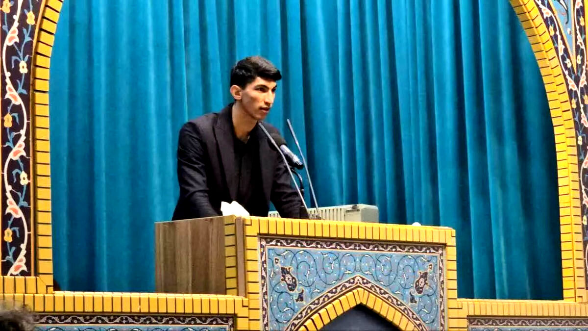طلایی المپیک ایران پشت تریبون نماز جمعه