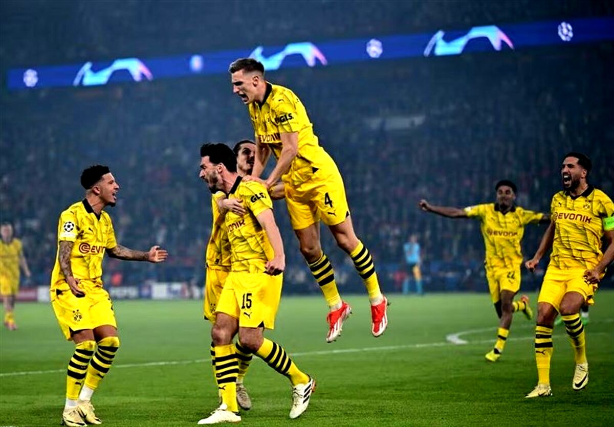 صعود دورتموند به فینال در شب بی‌مهری تیرهای دروازه با PSG
