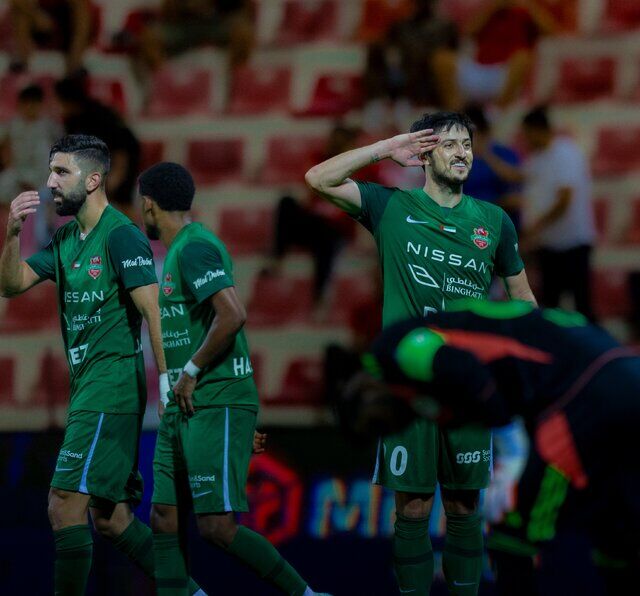پیروزی الاهلی با دبل سردار آزمون
