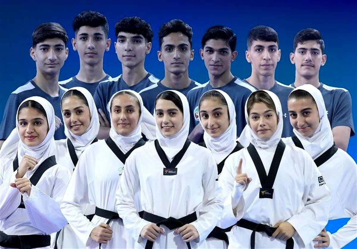دختران و پسران نوجوان تکواندوکار ایران در آسیا دوم شدند