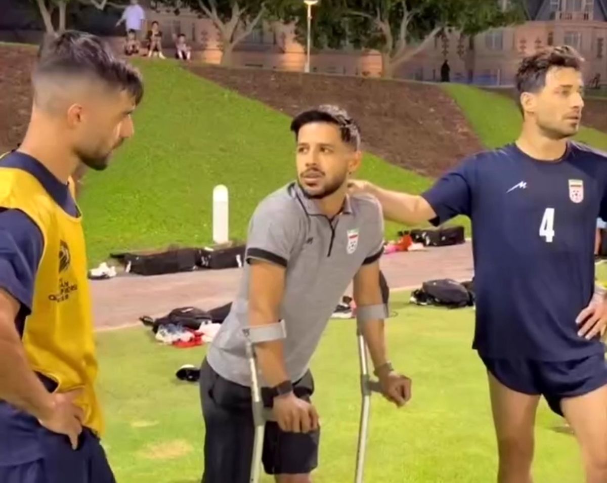 ببینید/ ستاره ایران دست به عصا شد