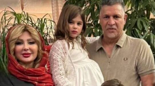  دختر نیوشا ضیغمی در آغوش علی دایی 