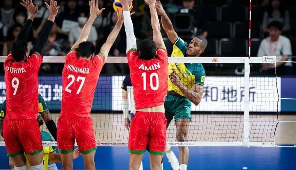 شکست تیم ملی والیبال ایران مقابل برزیل