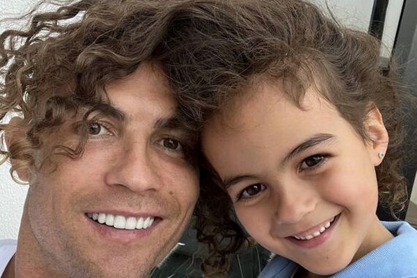 بدنسازی دختر بانمک کریستیانو رونالدو و پدرش