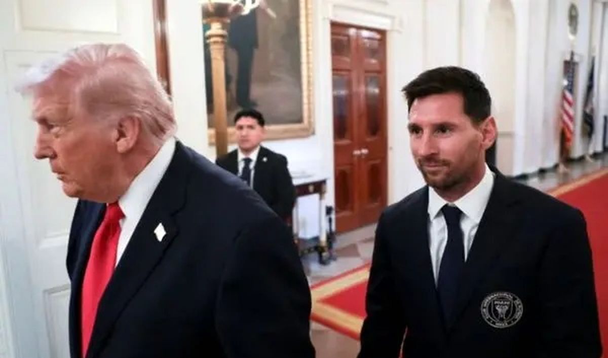 جنجال حضور مسی در کاخ سفید / واکنش‌ها به تشویق ترامپ به بمباران ایران از سوی لیونل مسی!