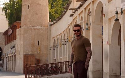 لذت دیوید بکام هنگام خوردن غذای ایرانی/ عکس 