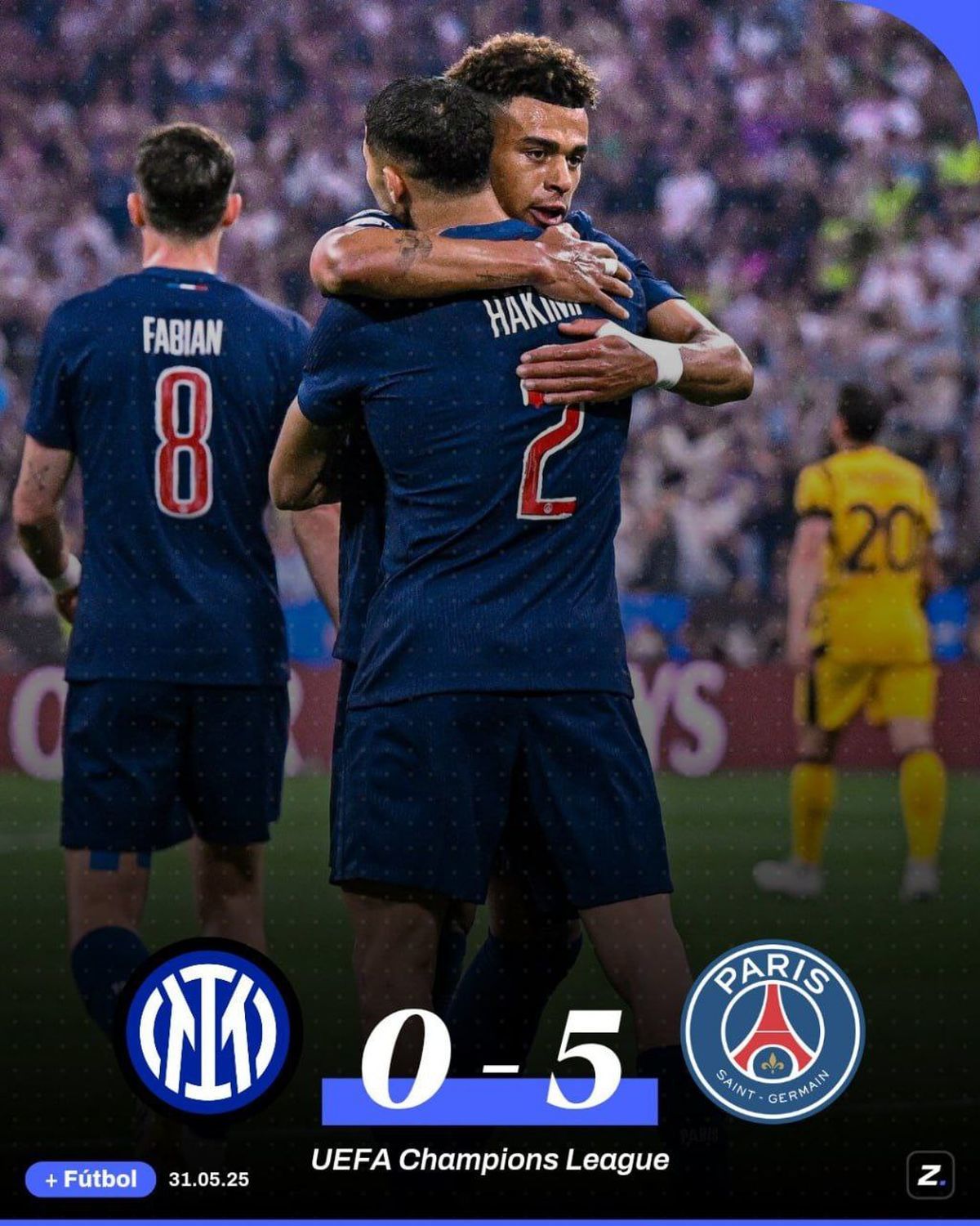 پاری‌سن‌ژرمن قهرمان لیگ قهرمانان اروپا شد
