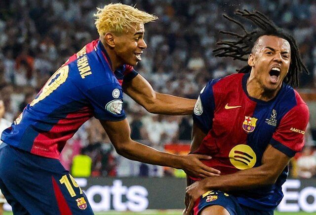 قهرمانی بارسلونا با فتح ال‌کلاسیکو/ شلیک به قلب کارلتو

