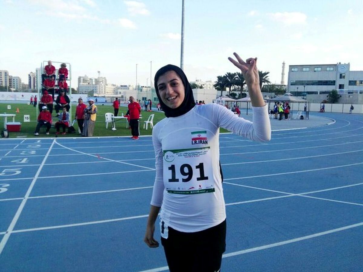 هاجر صفرزاده رکورد آسیا را شکست و طلایی شد
