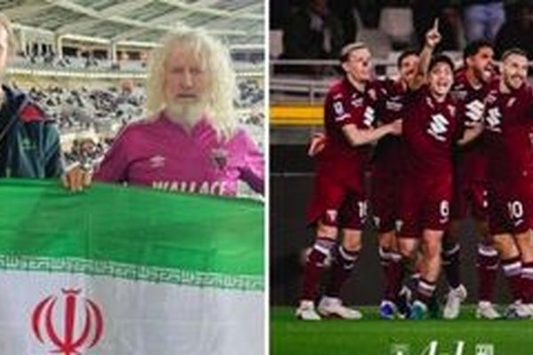 اهتزار پرچم ایران در ورزشگاه میلان علیه آمریکا و اسرائیل