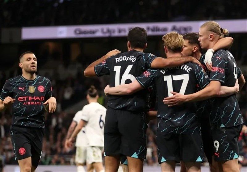 منچسترسیتی با شکست تاتنهام آماده برگزاری جشن قهرمانی شد
