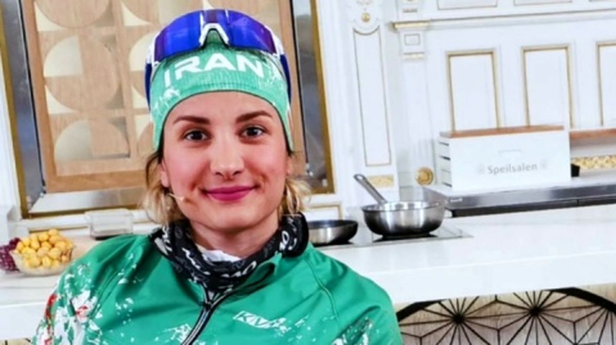 ورزشکار زن ایرانی در آغوش ستاره آمریکایی