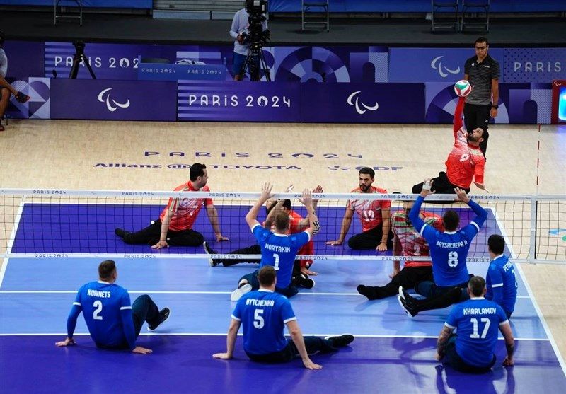  پارالمپیک ۲۰۲۴| برتری ملی‌پوشان والیبال نشسته مقابل اوکراین 