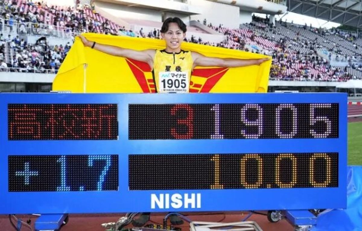 زلزله در دوومیدانی جهان؛ ژاپنی ۱۶ ساله رکورد ۲۰ سالگی بولت را زد

