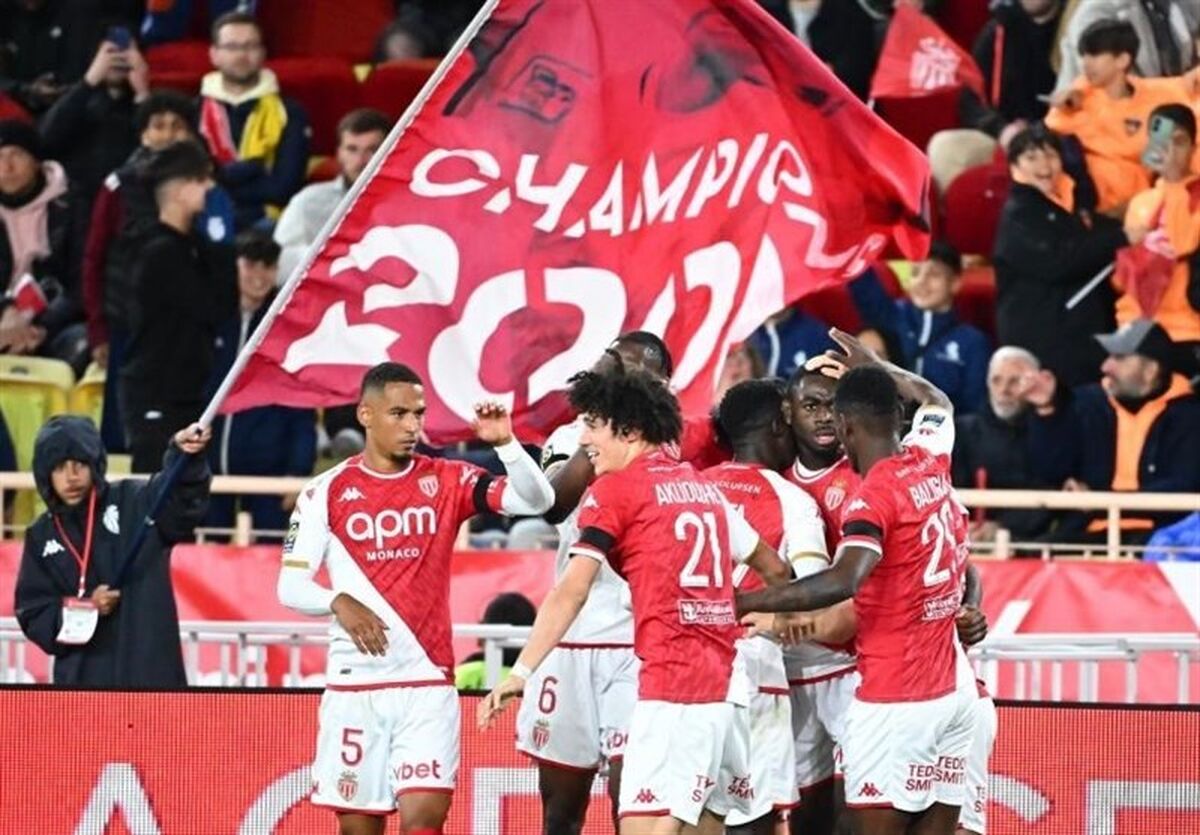 موناکو، PSG را یک هفته دیگر در انتظار قهرمانی گذاشت
