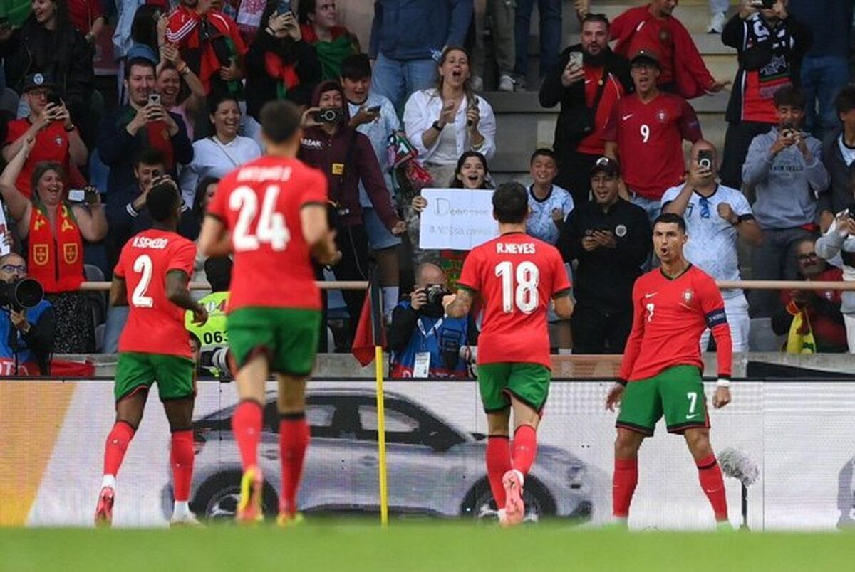 پرتغال با درخشش رونالدو به یورو ۲۰۲۴ رسید
