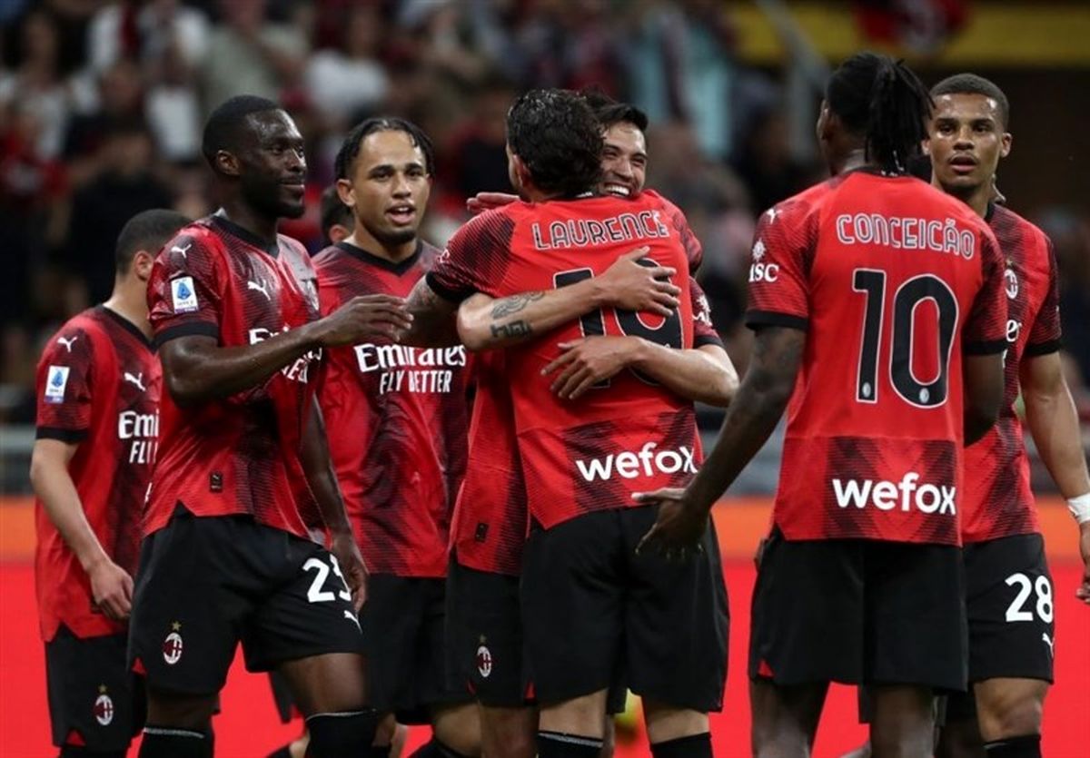 میلان در آستانه کسب عنوان نایب قهرمانی قرار گرفت
