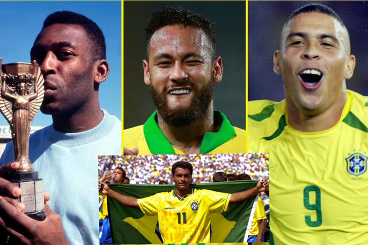 علی دایی و 3 ایرانی در کنار رونالدو، روماریو، پله و نیمار

