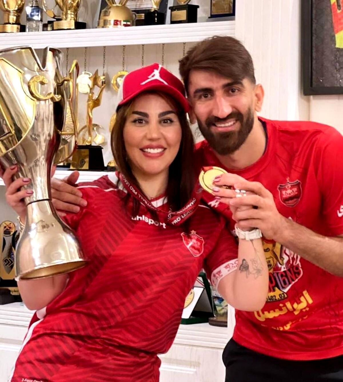 اقدام همسر بیرانوند که پرسپولیسی‌ها را خوشحال کرد