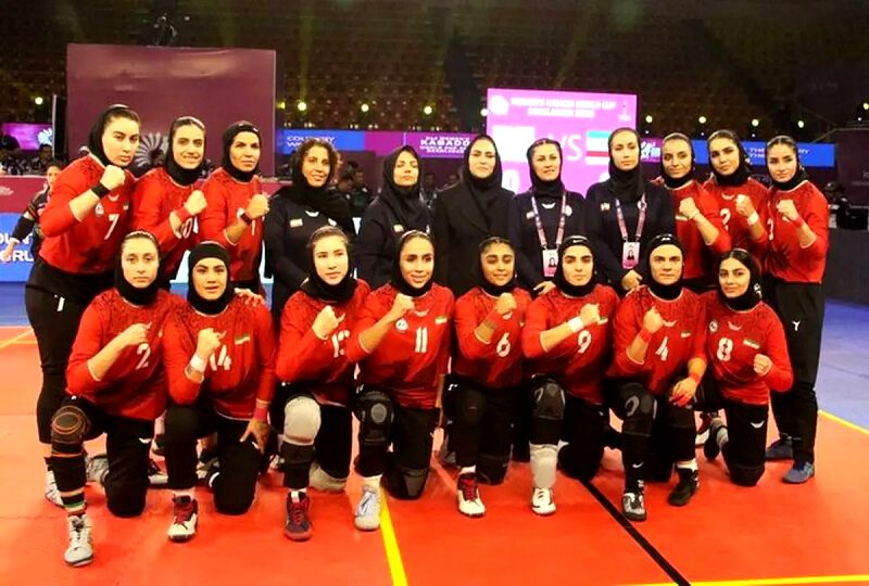 صعود تیم ملی کبدی زنان به نیمه نهایی قهرمانی جهان

