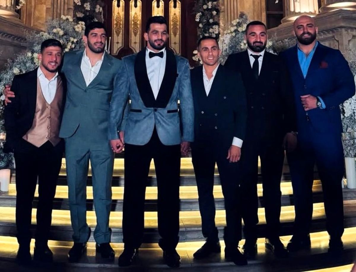 جشن ازدواج پرستاره حسن یزدانی همراه با کشتی گیران/ رقص مازنی او با لباس دامادی/ ویدئو
