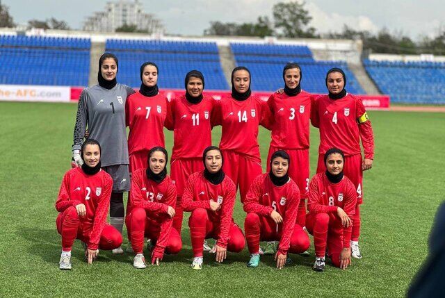 برد پرگل دختران فوتبالیست ایران در کافا
