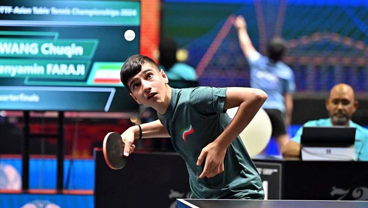 ستاره نوجوان تنیس روی میز ایران نایب قهرمان آسیا شد
